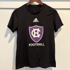Holy Cross Crusaders Shirt Mens Small Black NCAA Football Adidas Aeroready Tee