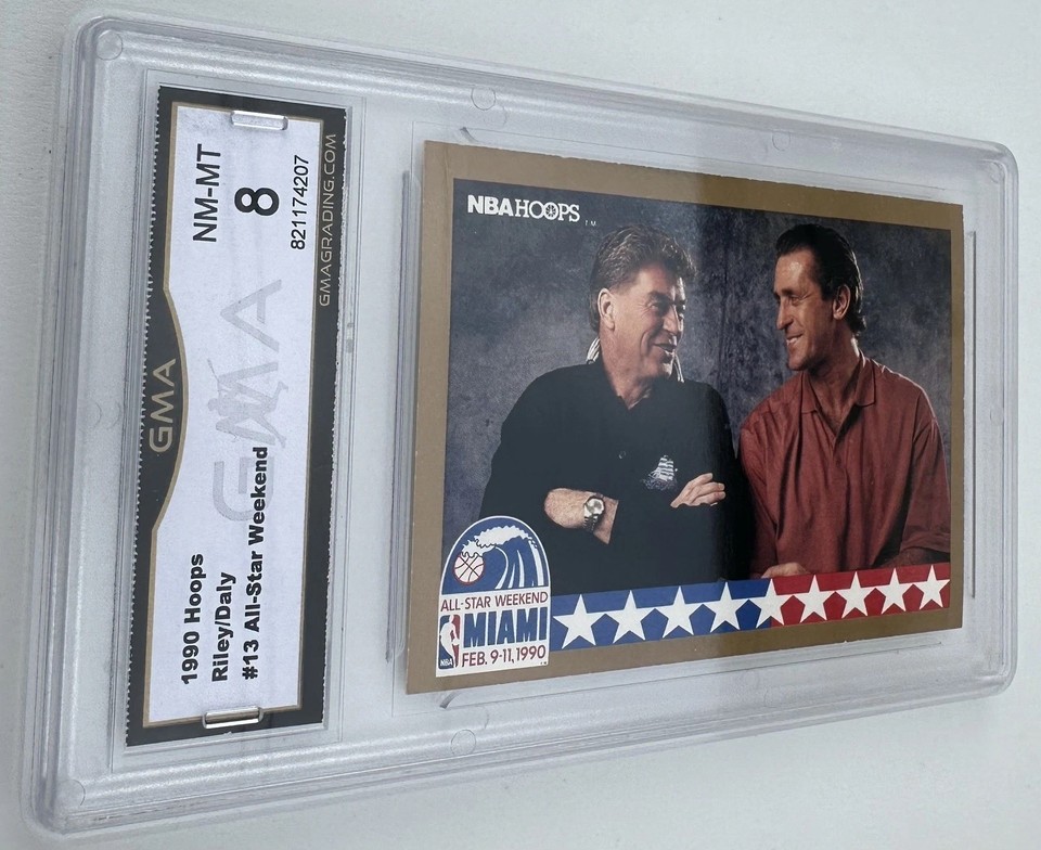 1990 NBA Hoops All-Star Checklist CHUCK DALY / PAT RILEY East West GMA ...