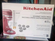 KitchenAid Gourmet Pasta Press Attachment KSMPEXTA, 6 Quick Change Discs