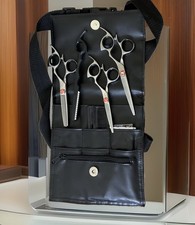 Shark Fin Professional Forged 440-A Japanese Steel 4-Pc Shear Set w/Case