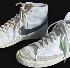 Size 9.5 Nike Blazer '77 Vintage Mid White Chlorophyll Sneakers