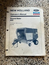OEM NEW HOLLAND OPERATORS MANUAL 855 ROUND BALER