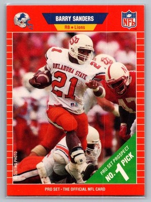 1989 Pro Set - Barry Sanders #494 (RC) - HOF NM *TEXCARDS*