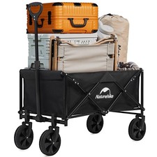 Naturehike Collapsible Wagon with Wheels, Foldable Portable Heavy Duty Cart