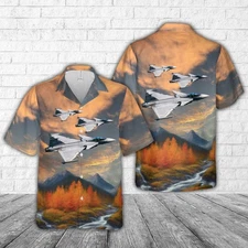 Hungarian Air Force Mikoyan Gurevich MiG 29B 9 12A Lofting Hawaiian Shirt