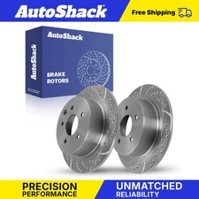 Rear Drilled Slotted Brake Rotors for 2009-2014 2016-2023 Nissan Maxima V6