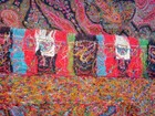 Paisley Kashmiri Antique Shawl Hand Embroidery Signed Wool Pieced Museum Ca 1850 — photo 2