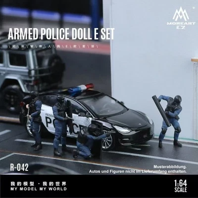 Figuren Set - Armed Police - Set E - - More Art 1:64
