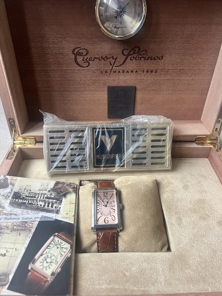 CUERVO Y SOBRINOS PROMINENTE 1011.1LBR— STUNNING RARE SALMON/COPPER DIAL - image 4 of 4