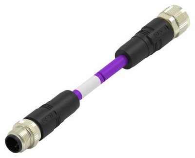 1Pc TE CONNECTIVITY TAB62546501-020 Sensor Cable, 2P, PROFIBUS, M12 Plug, M