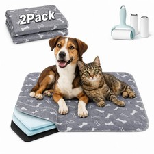 2 Pack Puppy Pads with Pheromones, Washable Puppy Pee Pads, Reusable Pads for...
