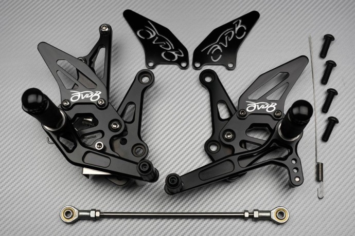 Platine de recul Kawasaki Z1000R en aluminium CNC pour une garde au sol accrue