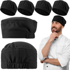 6 Pcs Unisex Chef Hats Adjustable Cooking Caps