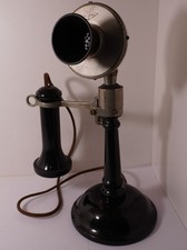 A RARE Original 1901 DEVEAU TAPERED SHAFT Candlestick Telephone for Display Only