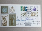 1968 GPO British Anniv FDC Set Stamps Sig John Cruickshank + Bill Reid VCs + 4.