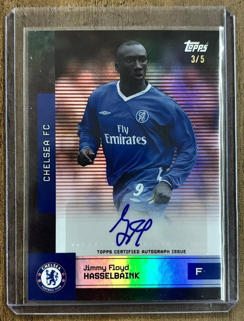 Jimmy Floyd Hasselbaink 3/5 Auto Topps Chelsea Team Set 2025-26 Autograph