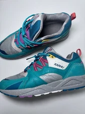 Karhu Fusion 2.0 Teal Blue Colorblock Urban Hiking Active Unisex Sneaker Size 10