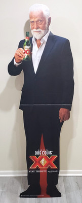 Dos Equis XX Most Interesting Man in the World Life Size 72'' Standee Cardboard
