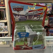 Disney Pixar Cars Race O Rama Mega Size Marco Plane Sealed Retro Diecast New