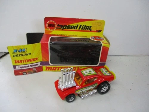 Matchbox Lesney Superkings K-44 Bazooka- AMBER windows, YELLOW base, boxed