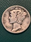 1942-S  Mercury Silver Dime USA Coin