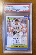 2025 Topps Series 1 - 1990 Topps Baseball Autographs Brian Wilson #90A-BWI (AU)