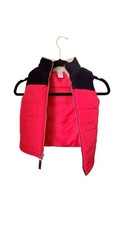 CARTER'S Kids Red/Black Puffer Vest With Zipper  Pockets Size 4T Warm/Cozy