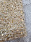 Kate Spade Size 10 Tweed Gold Tan Sequin Skirt The Rules Metallic Mini Pencil — photo 8