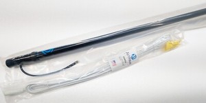 AirWave Marine 8FT VHF Boat Antenna Black 15ft cable Factory Blem, demo