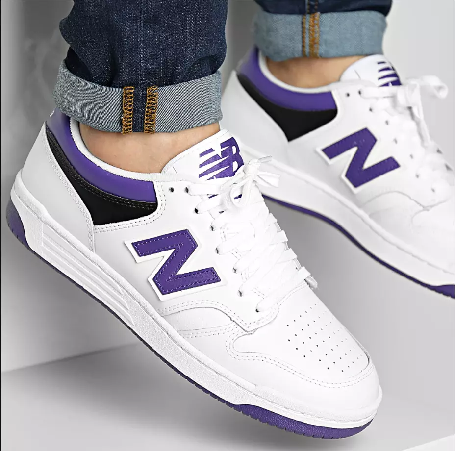 NEW BALANCE 480 BB480LPB White Prism Blue TRAINERS SHOES UK 8