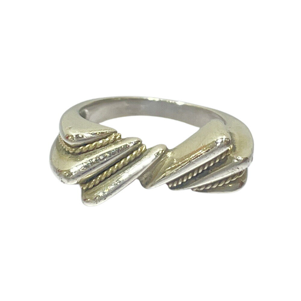 Tiffany & Co. Silver 925 K18YG Vintage Twist Ribbon Ring US Tiffany & Co. Silver 925 K18YG Vintage Twist Ribbon Ring US