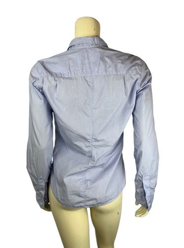 Frank & Eileen Long Sleeve Stripe Barry Shirt Size Small Blue White Button Up - Picture 4 of 13