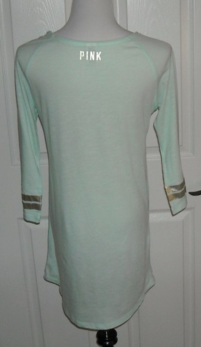 Women's Victoria's Secret Pink Nightgown Size XS Color Mint Green - Picture 3 of 4