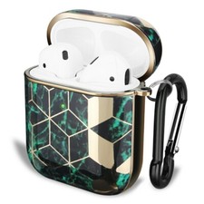Apple airpods protective case Electroplated hard plastic 360 protection