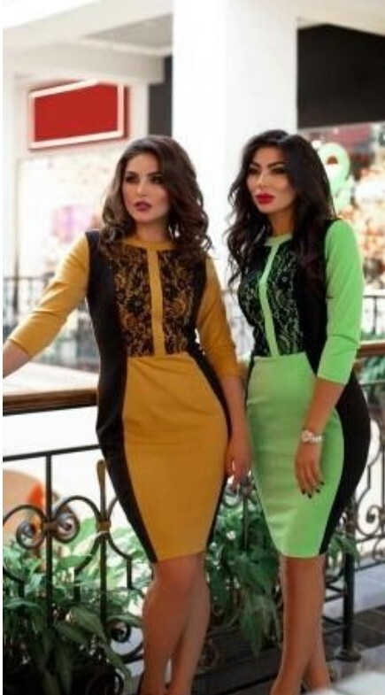 FASHION WOMEN GREEN DRESS WITH GEPUR