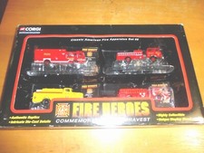 2003 CORGI Die Cast Metal Four FIRE HEROES COMMEMORATING OUR BRAVEST CSFH08004
