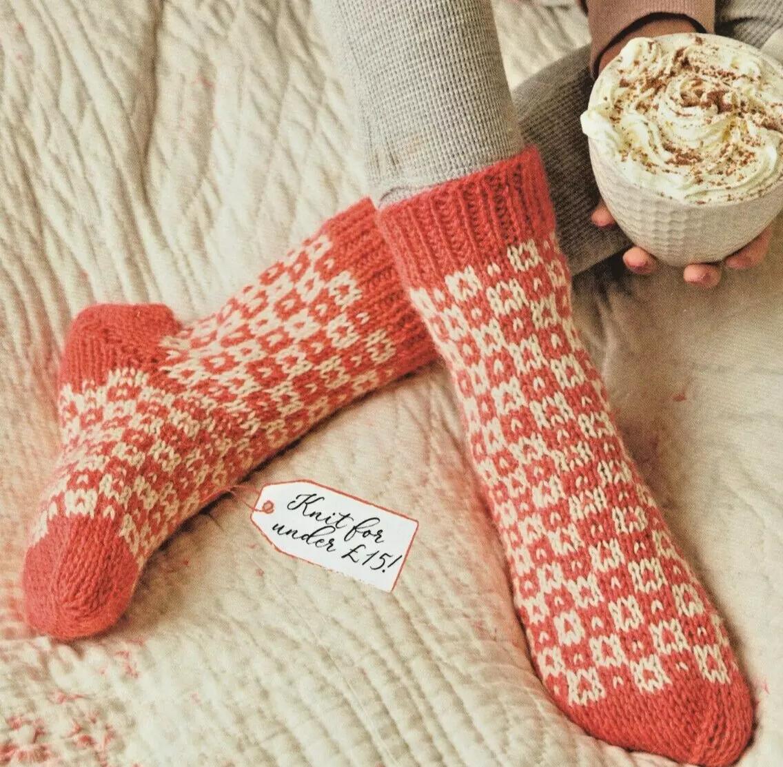 Knitting pattern for bed socks deals