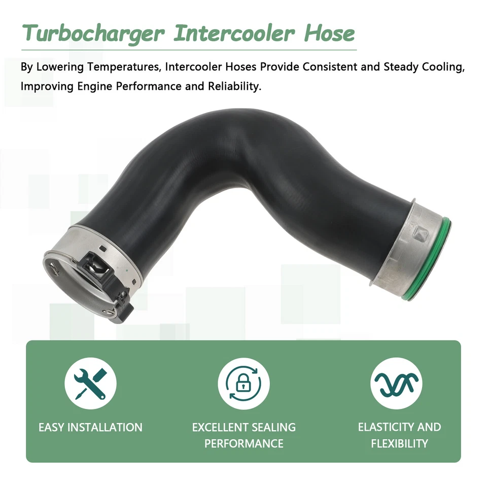 1x Manguera turbo intercooler negra apta para Mercedes-Benz Sprinter 3500 2010-2018 EE. UU. Foto 4 de 4