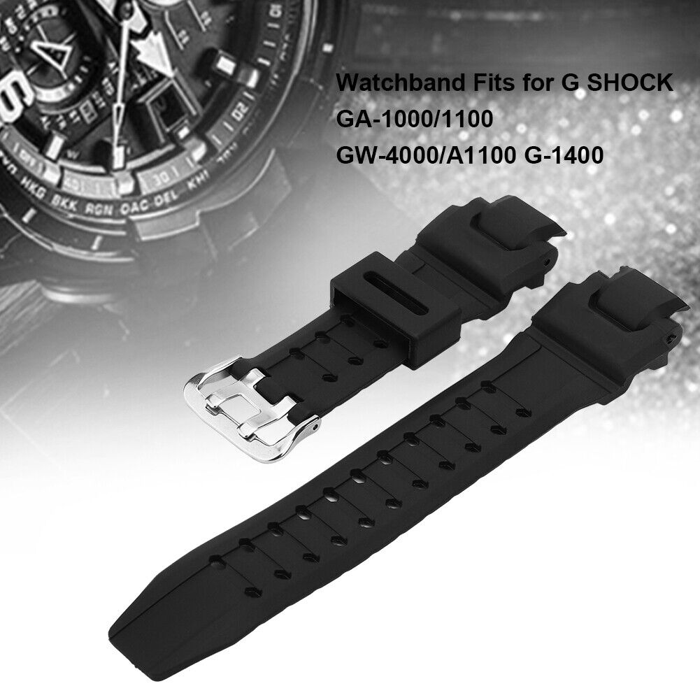 Schwarzes Uhrenarmband Aus PU Leder Passt Für GA 10001100 GW 4000A1100 CHP