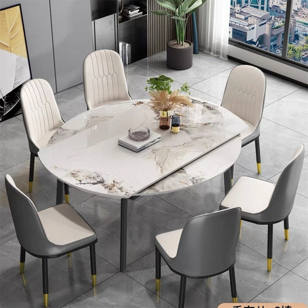 Large white marble dining table deals