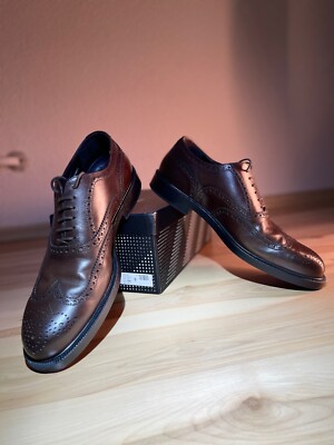 Fratelli Rossetti Leder Schuhe aus Italien 43 NP 590 org Derby Schnürschuhe