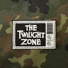 THE TWILIGHT ZONE TV Embroidered Patch Iron-On/Sew-On WEIRD CREEPY SHOW 60  s
