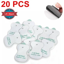 20 PCS Snap On Replacement Pads For Electrode TENS Unit USA