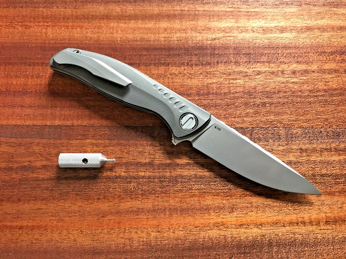 Green Thorn CD F3 K110 blade titanium folding pocket knife with