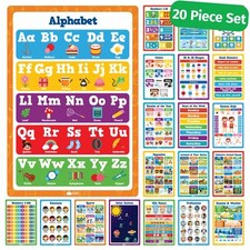 Educational Posters for Classroom 20 Pieces Preschool and Elementary 16" x 11"