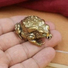 Brass Toad Golden Cicada Statue Ornament House Office Decoration Animal Toys