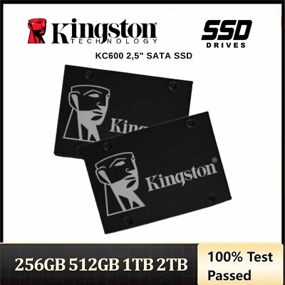 Kingston SSD KC600 2,5 Zoll 256GB 512GB 1TB 2TB SATAIII Internal Solid State Lot