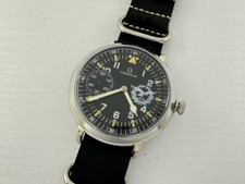 Omega Laco Aviator RLM Reich Luftwaffe Ministerial WWII Vintage Swiss Men Watch