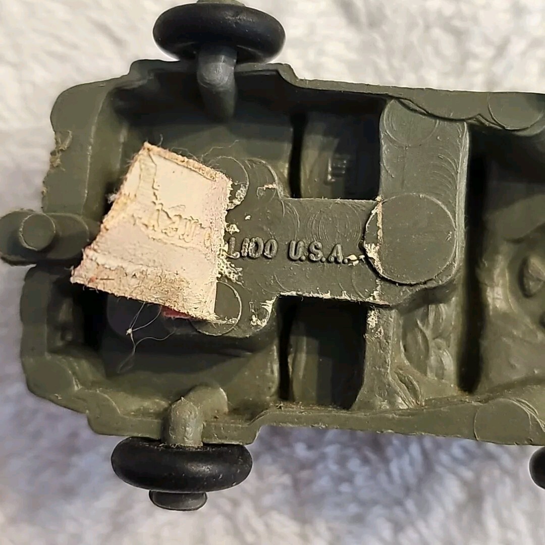 Vintage Lido Green US Army Jeep Tank Trailer Two Cannons + Various Army ...