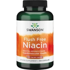 Swanson Flush Free Niacin 500 mg 120 Capsules.
